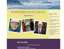 Tablet Screenshot of californiaweddingjoy.com
